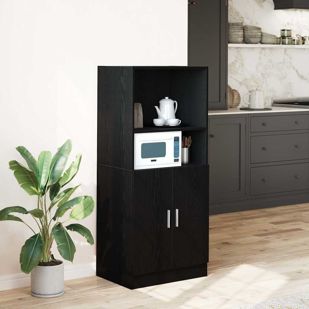 vidaXL Keukenkast 57x41,5x131,5 cm bewerkt hout sonoma eikenkleurig - Aashly