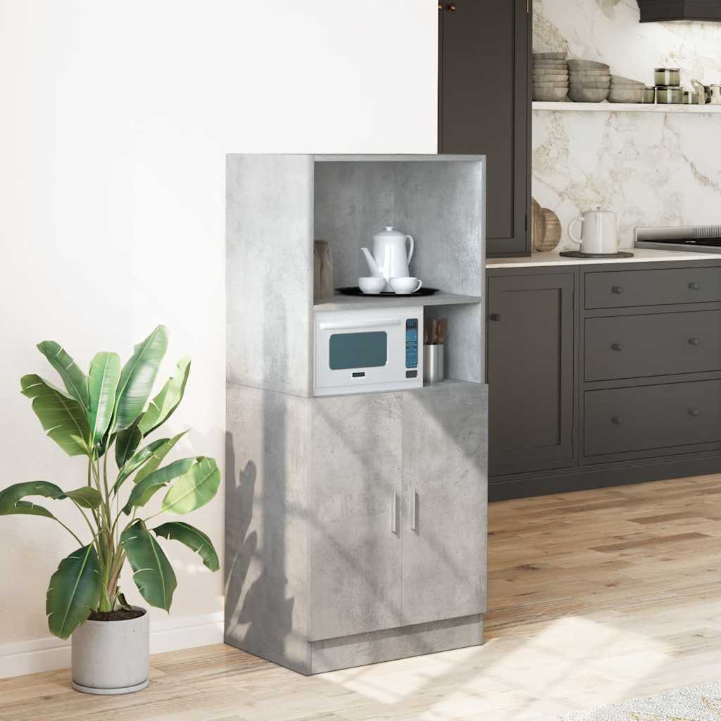 vidaXL Keukenkast 57x41,5x131,5 cm bewerkt hout sonoma eikenkleurig - Aashly