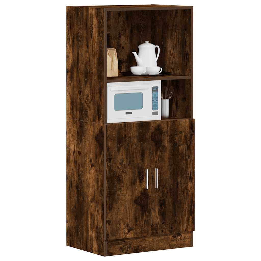 vidaXL Keukenkast 57x41,5x131,5 cm bewerkt hout sonoma eikenkleurig - Aashly