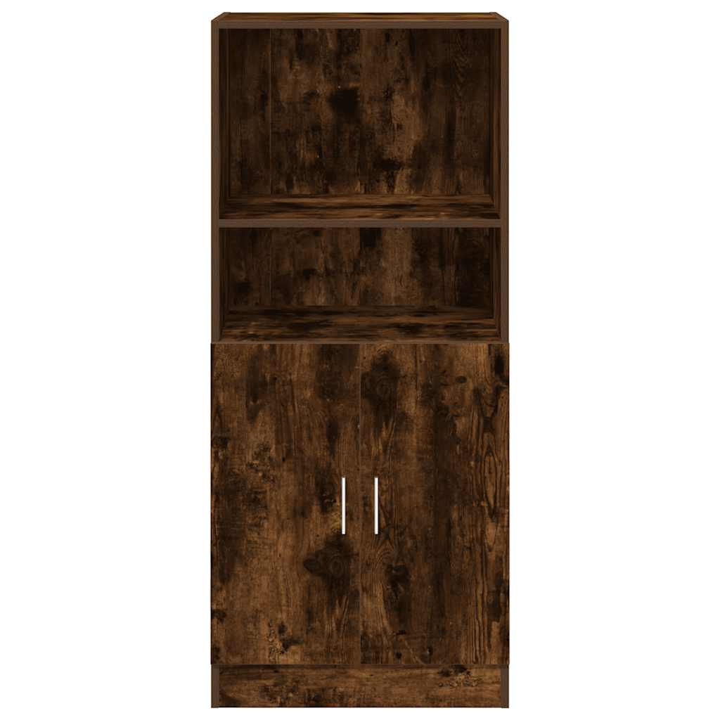 vidaXL Keukenkast 57x41,5x131,5 cm bewerkt hout sonoma eikenkleurig - Aashly