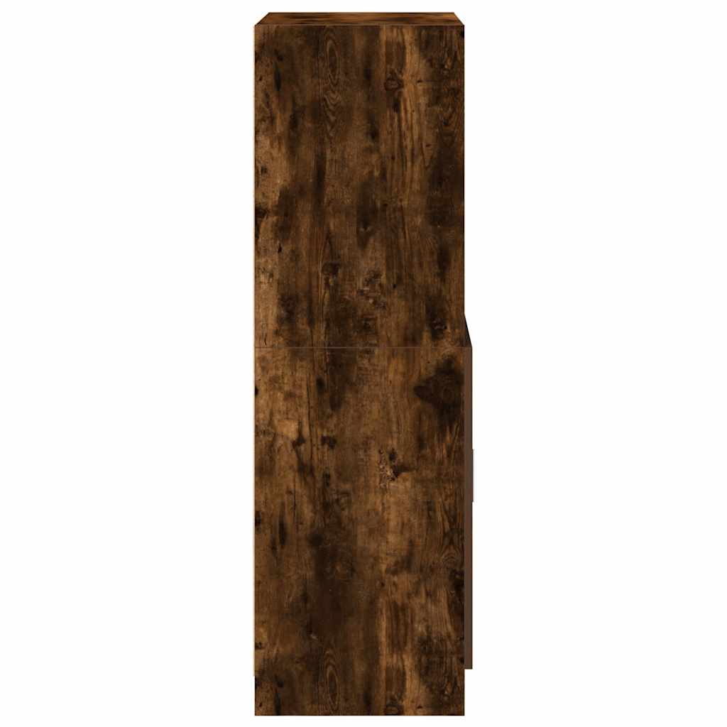 vidaXL Keukenkast 57x41,5x131,5 cm bewerkt hout sonoma eikenkleurig - Aashly
