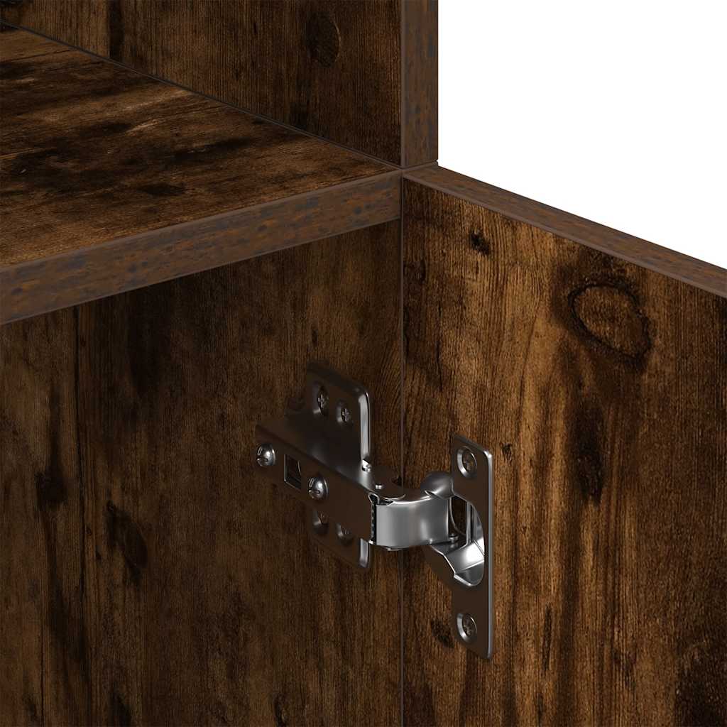 vidaXL Keukenkast 57x41,5x131,5 cm bewerkt hout sonoma eikenkleurig - Aashly
