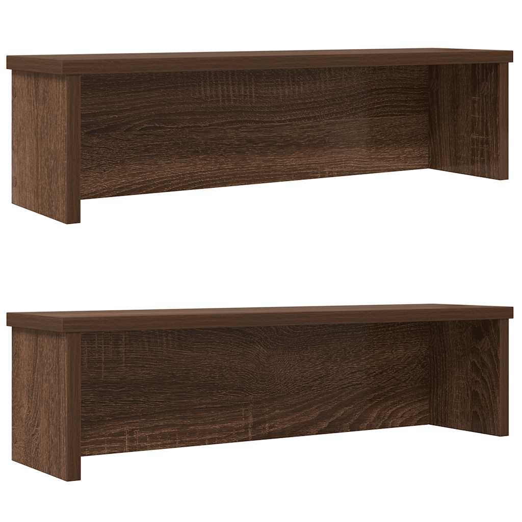 vidaXL Keukenrek stapelbaar 50x15x16 cm bewerkt hout betongrijs - Aashly
