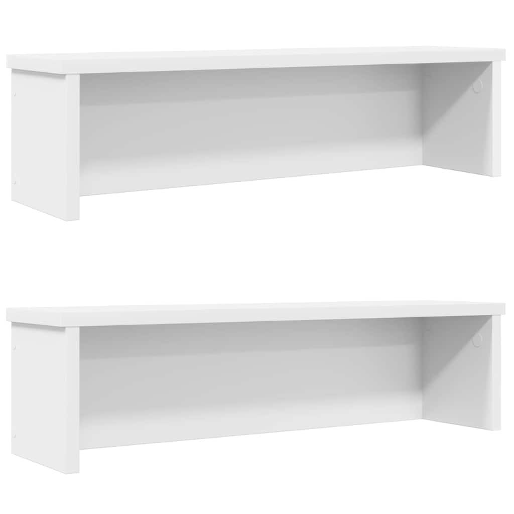 vidaXL Keukenrek stapelbaar 50x15x16 cm bewerkt hout betongrijs - Aashly
