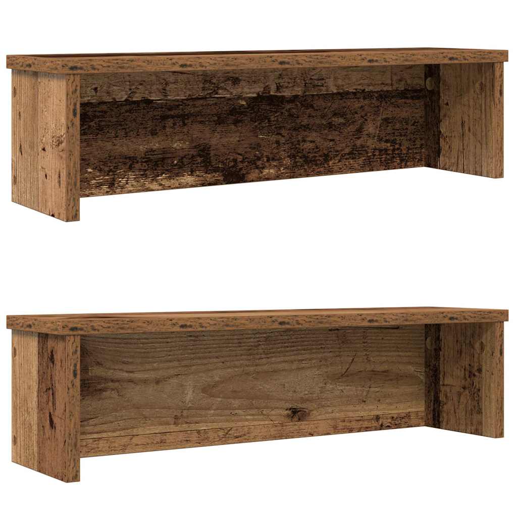 vidaXL Keukenrek stapelbaar 50x15x16 cm bewerkt hout betongrijs - Aashly