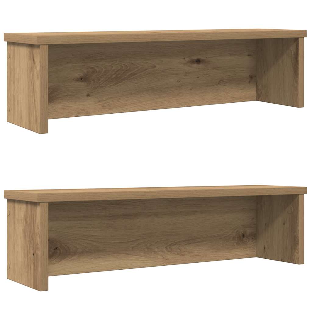 vidaXL Keukenrek stapelbaar 50x15x16 cm bewerkt hout betongrijs - Aashly