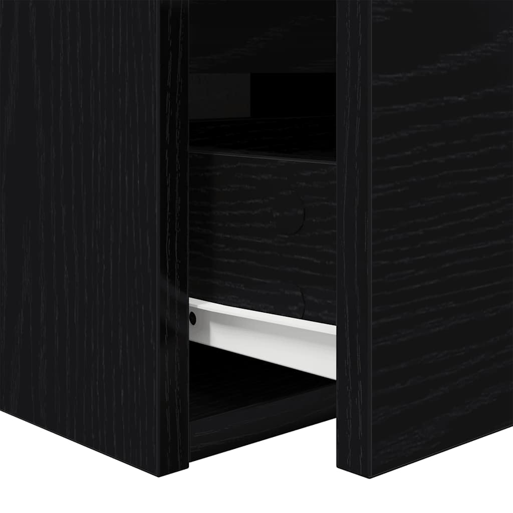 vidaXL Nachtkastjes 2 st wandgemonteerd 38x34x40 cm betongrijs - Aashly