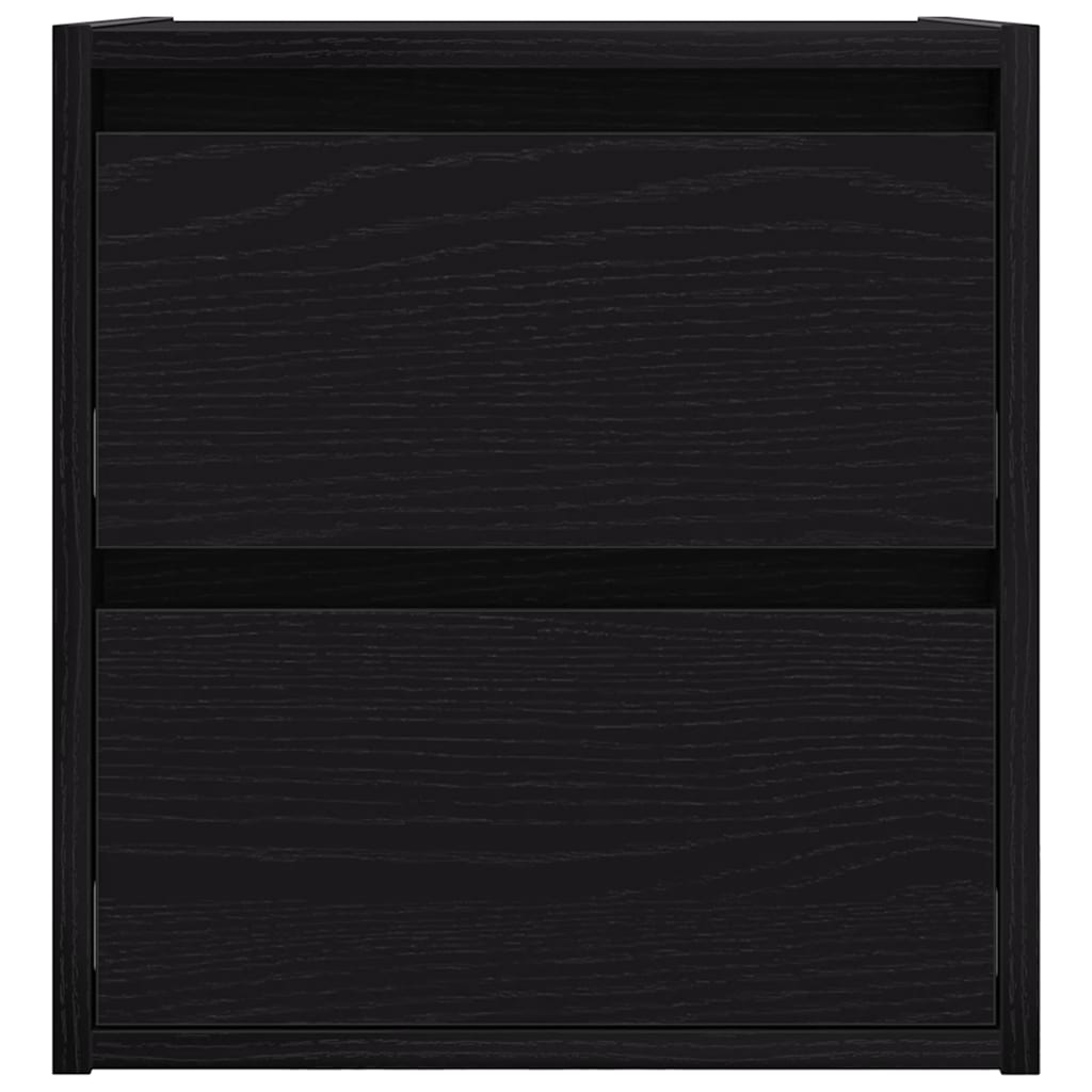 vidaXL Nachtkastjes 2 st wandgemonteerd 38x34x40 cm betongrijs - Aashly