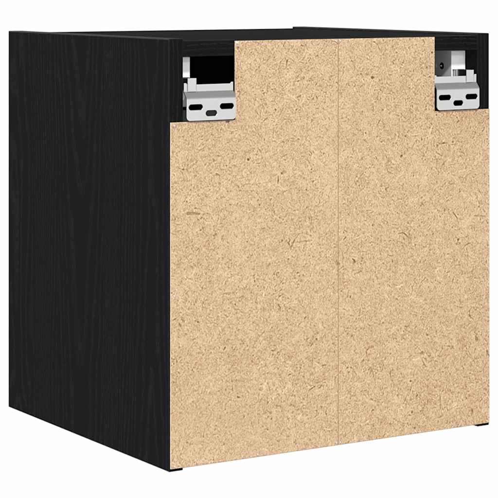 vidaXL Nachtkastjes 2 st wandgemonteerd 38x34x40 cm betongrijs - Aashly