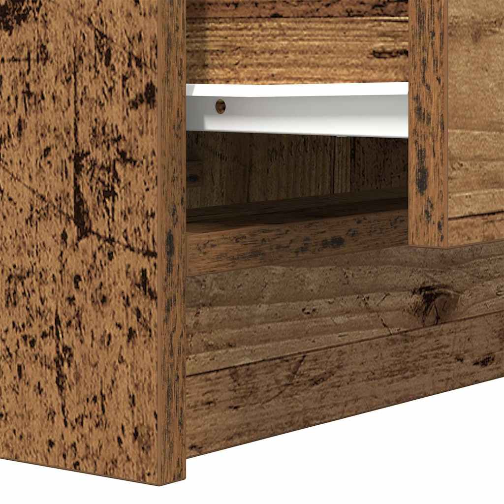 vidaXL Nachtkastjes met 2 lades 2 st 38x34x80 cm zwart - Aashly