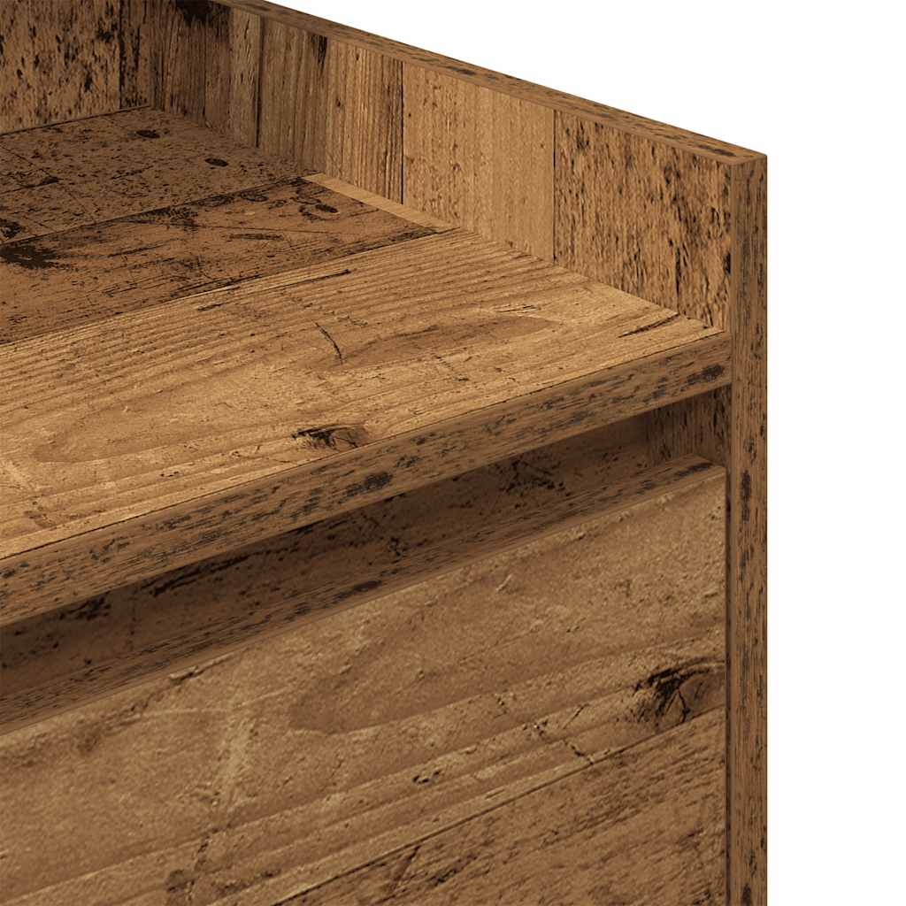 vidaXL Nachtkastjes met 2 lades 2 st 38x34x80 cm zwart - Aashly