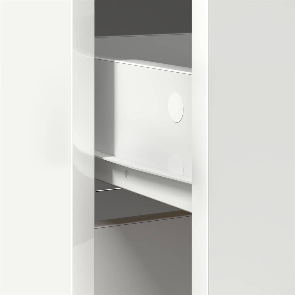 vidaXL Dressoir met lade 80x34x76 cm spaanplaat betongrijs - Aashly
