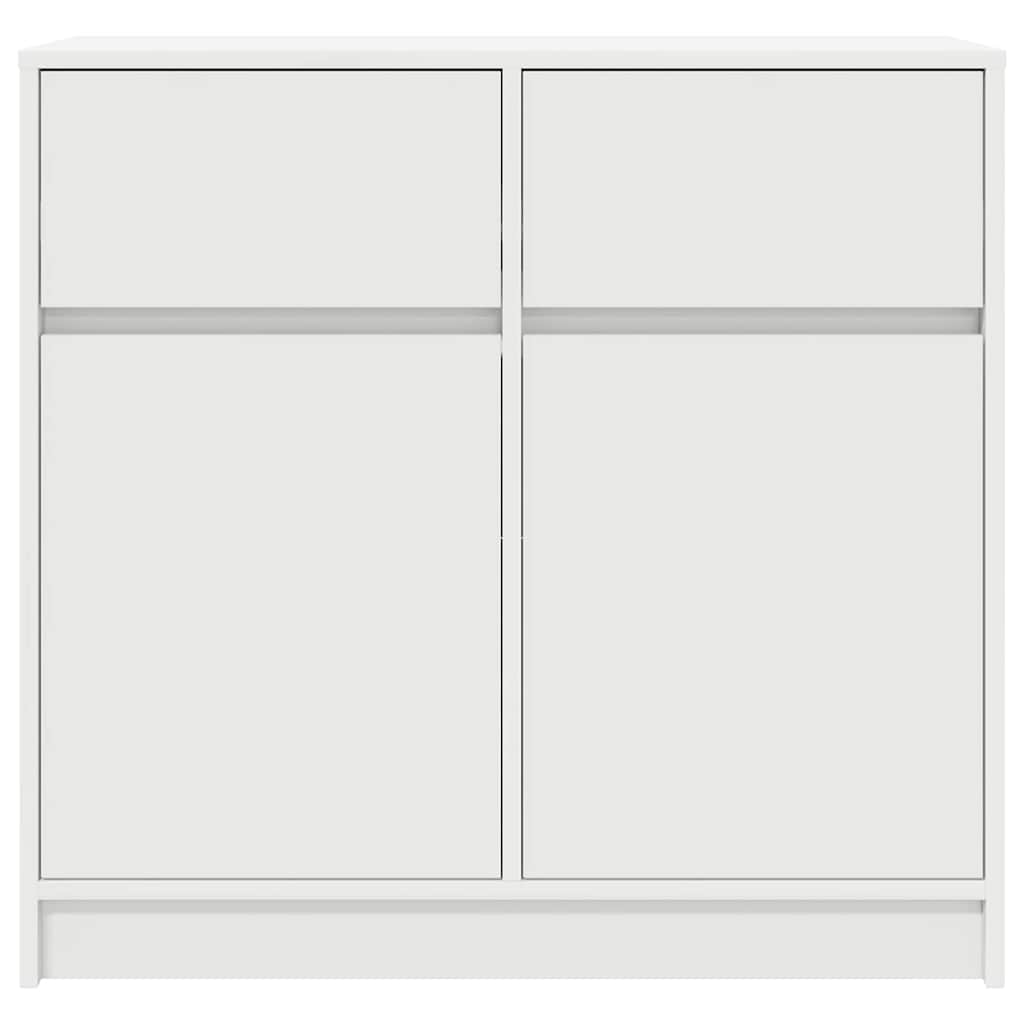 vidaXL Dressoir met lade 80x34x76 cm spaanplaat betongrijs - Aashly