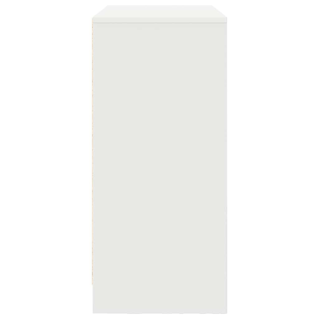 vidaXL Dressoir met lade 80x34x76 cm spaanplaat betongrijs - Aashly
