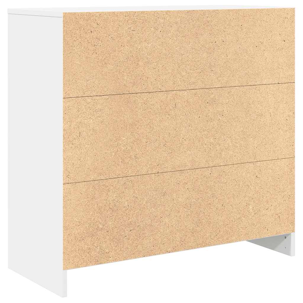vidaXL Dressoir met lade 80x34x76 cm spaanplaat betongrijs - Aashly