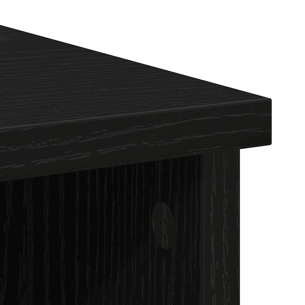 vidaXL Dressoir met lade 101x35x76 cm spaanplaat betongrijs - Aashly