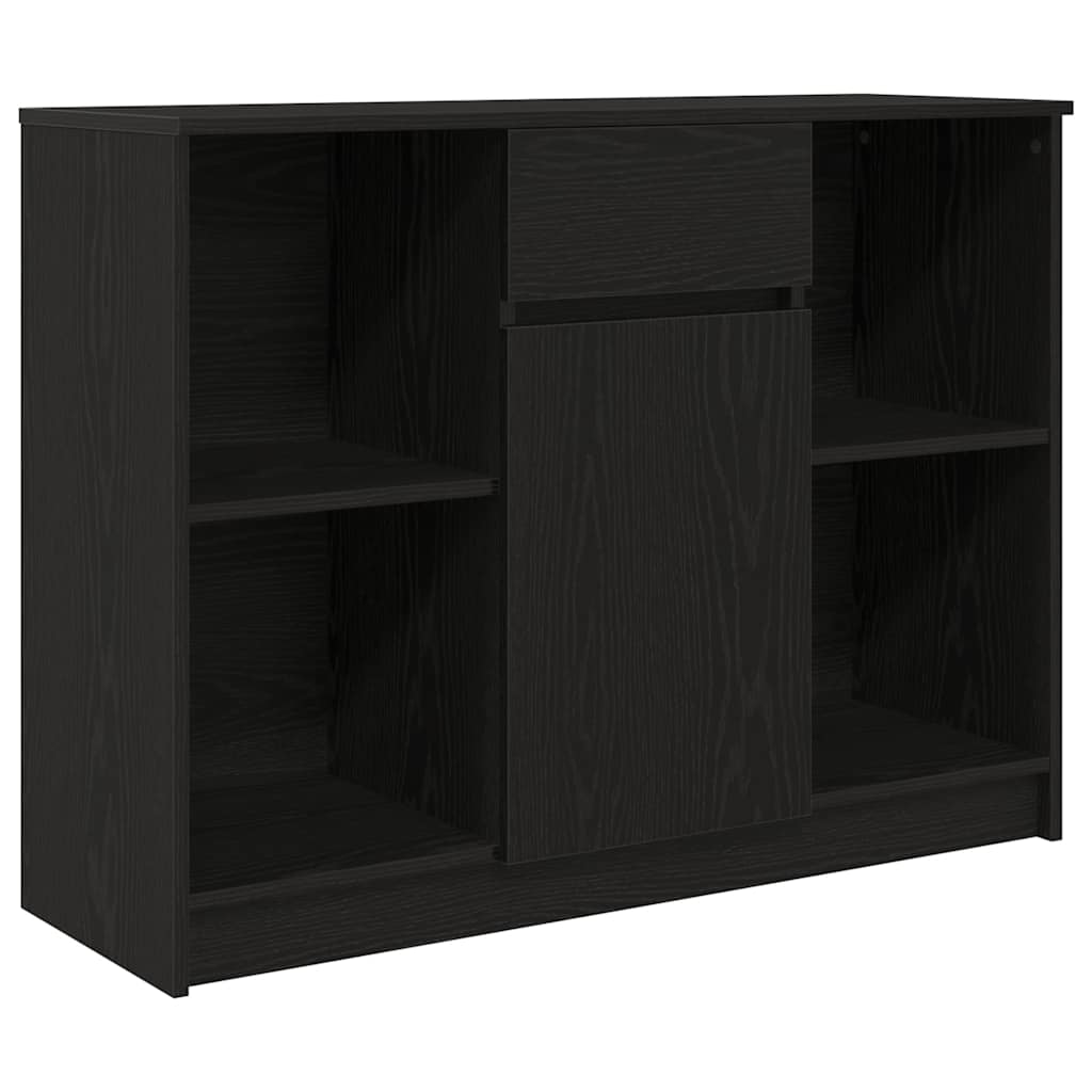 vidaXL Dressoir met lade 101x35x76 cm spaanplaat betongrijs - Aashly