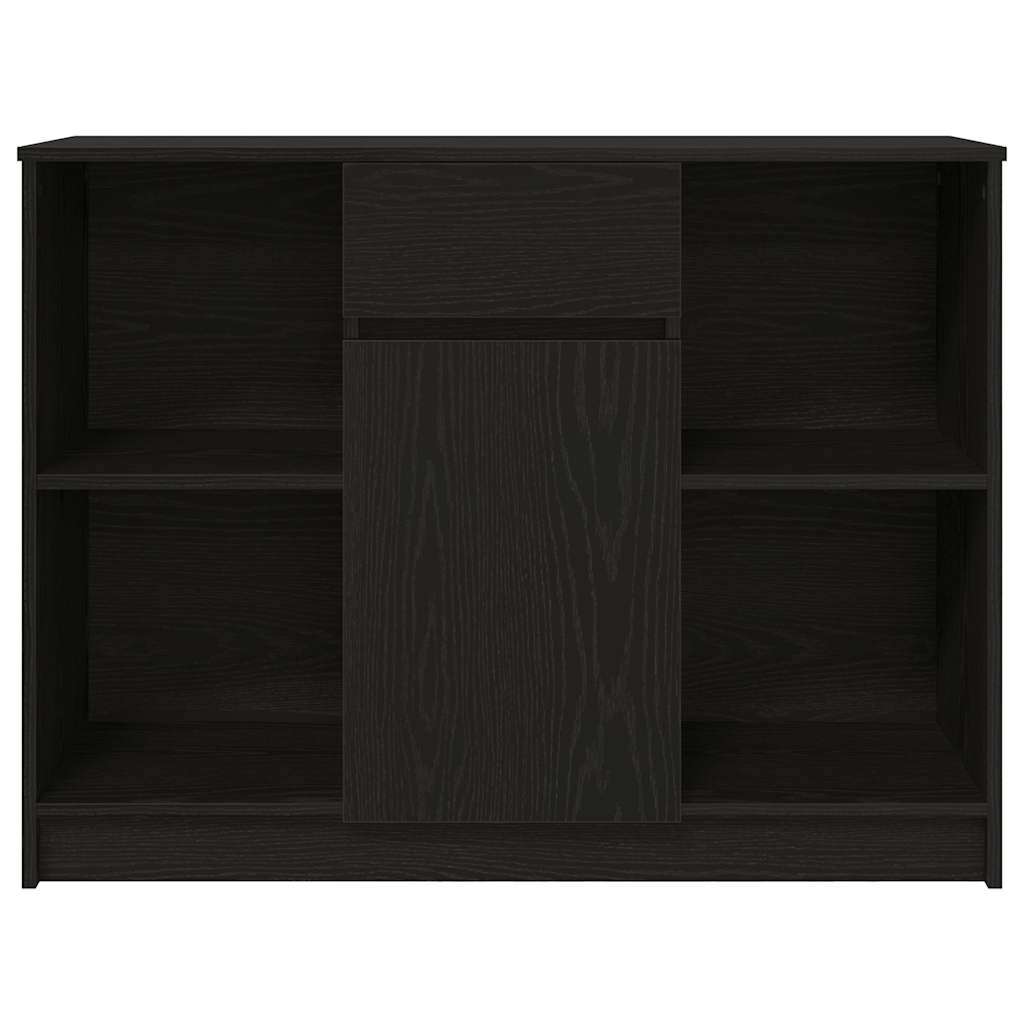 vidaXL Dressoir met lade 101x35x76 cm spaanplaat betongrijs - Aashly