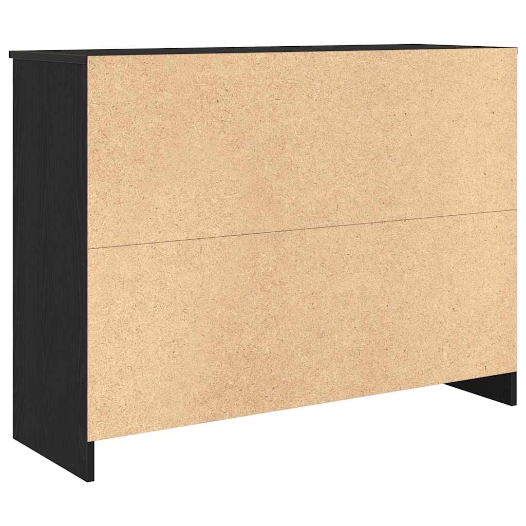 vidaXL Dressoir met lade 101x35x76 cm spaanplaat betongrijs - Aashly