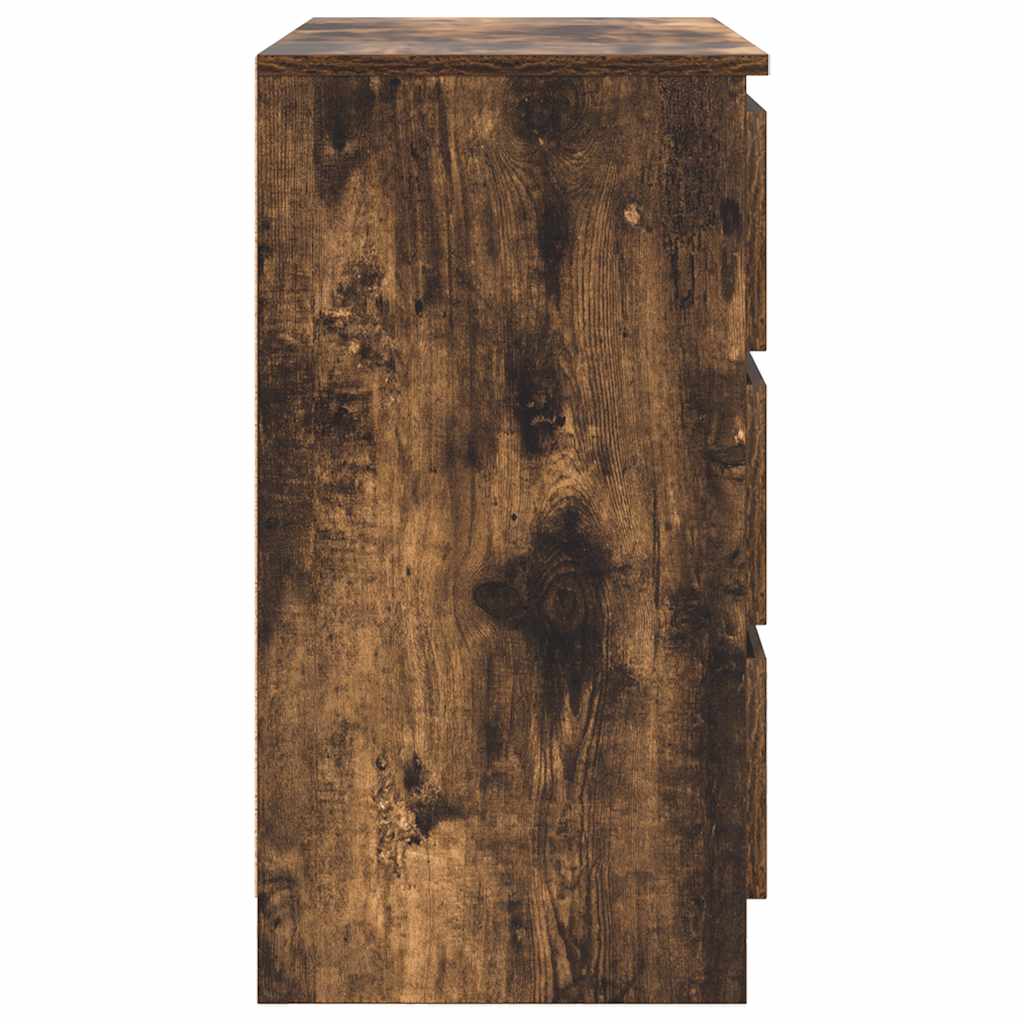 vidaXL Dressoir met lade 71x35x65 cm spaanplaat wit - Aashly