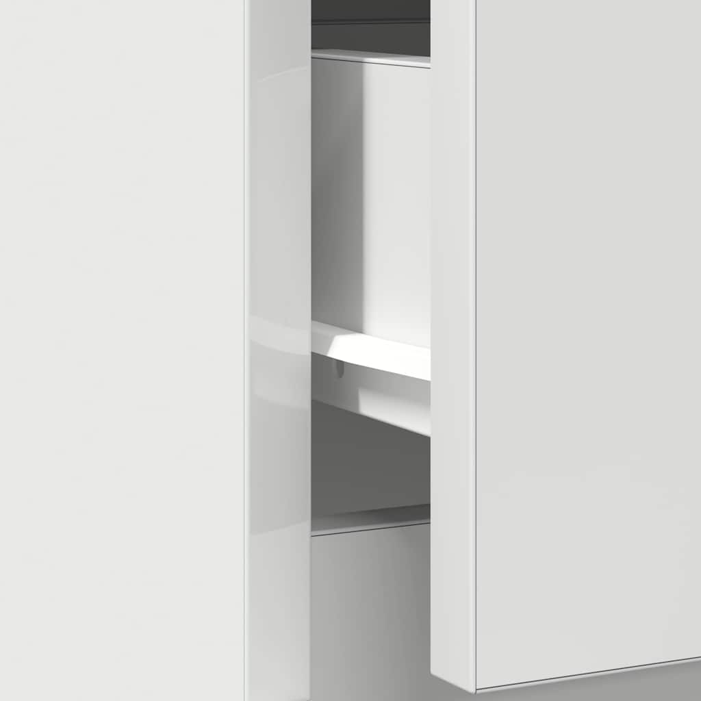 vidaXL Dressoir met lade 71x35x84 cm spaanplaat betongrijs - Aashly