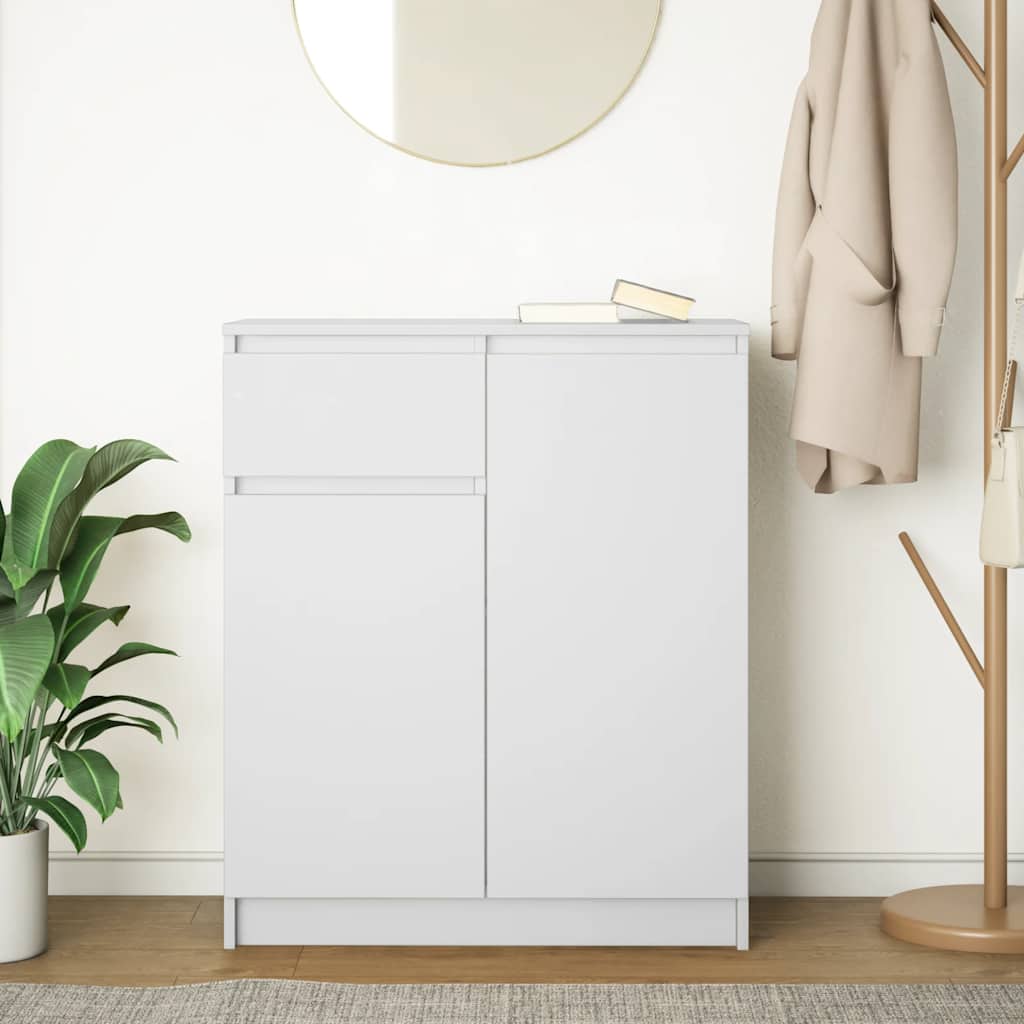vidaXL Dressoir met lade 71x35x84 cm spaanplaat betongrijs - Aashly