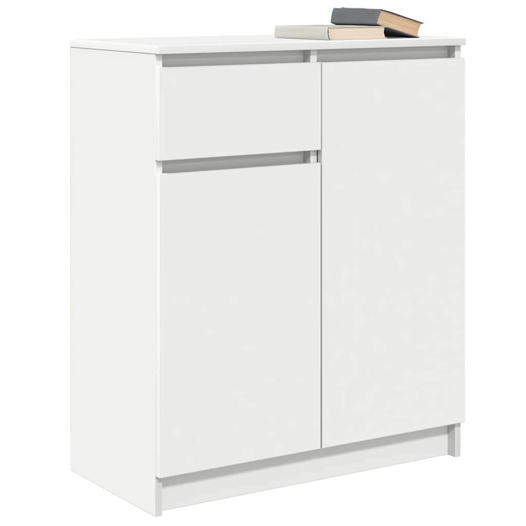 vidaXL Dressoir met lade 71x35x84 cm spaanplaat betongrijs - Aashly