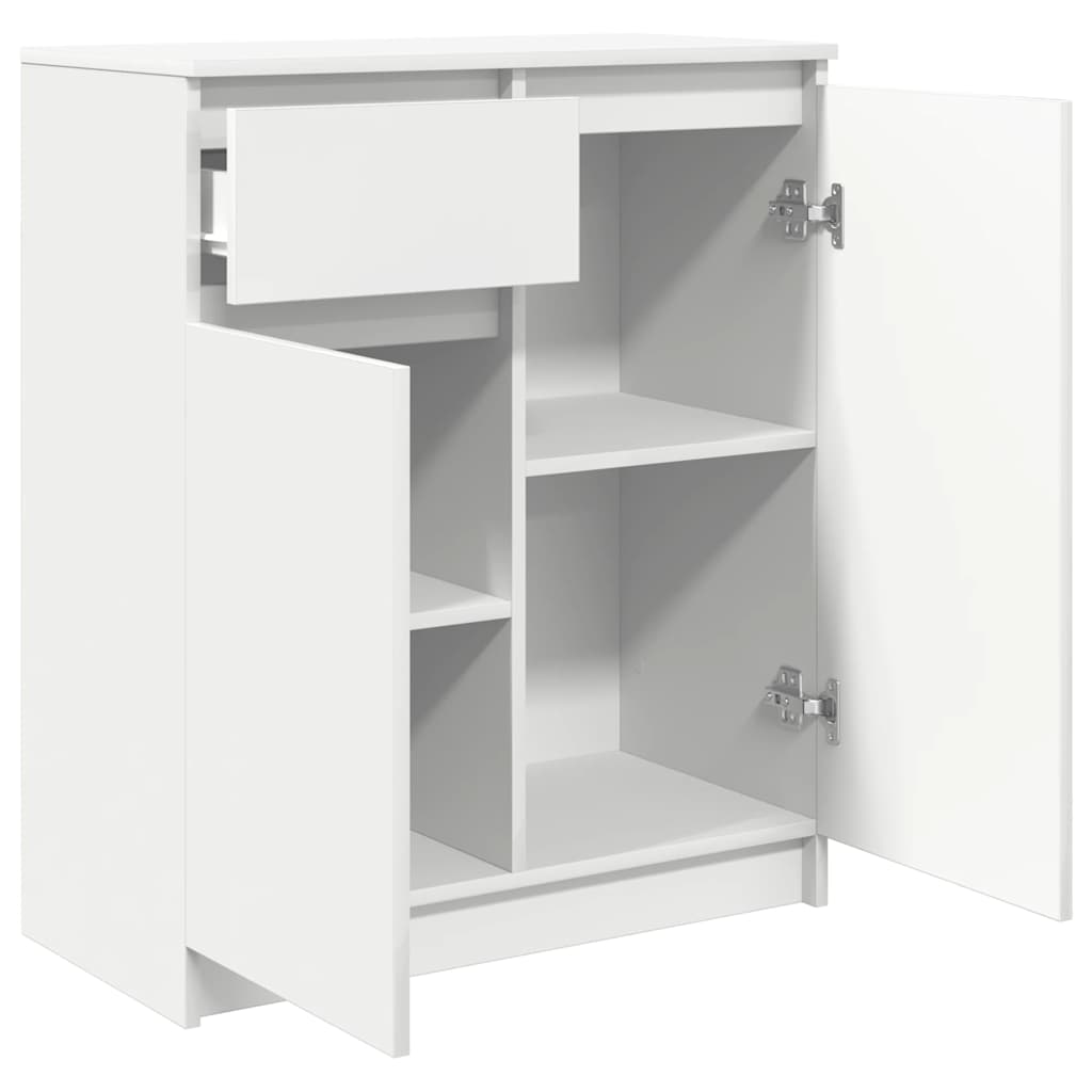 vidaXL Dressoir met lade 71x35x84 cm spaanplaat betongrijs - Aashly