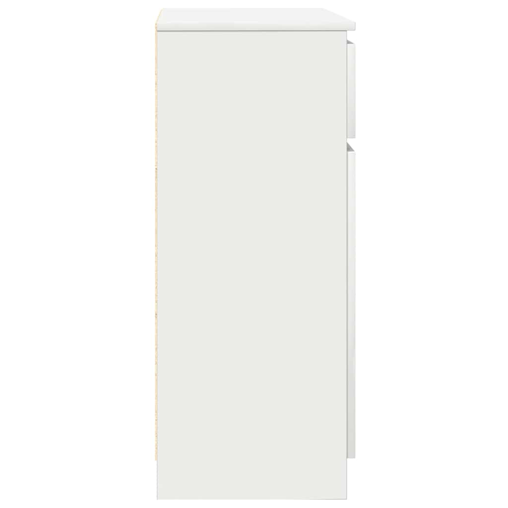 vidaXL Dressoir met lade 71x35x84 cm spaanplaat betongrijs - Aashly