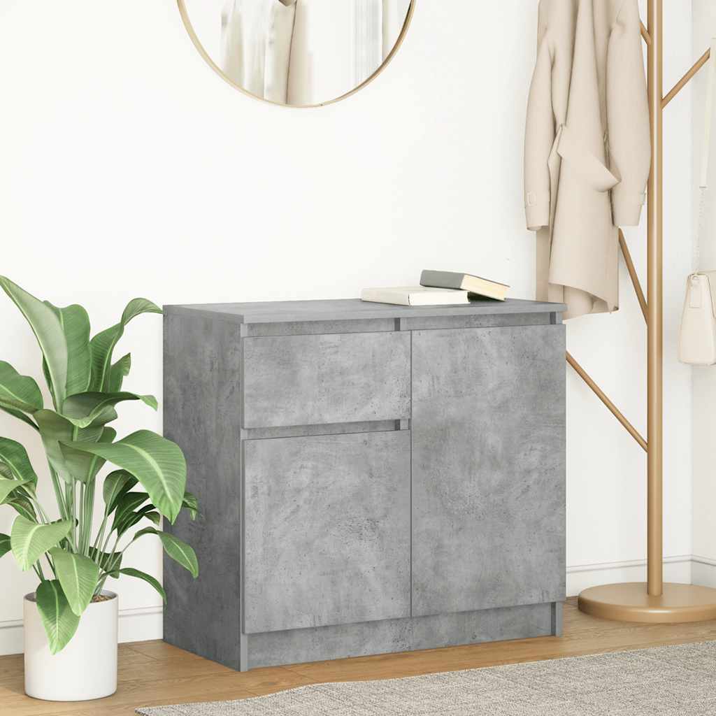 vidaXL Dressoir met lade 71x35x65 cm spaanplaat sonoma eikenkleurig - Aashly