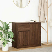 vidaXL Dressoir met lade 71x35x65 cm spaanplaat sonoma eikenkleurig - Aashly