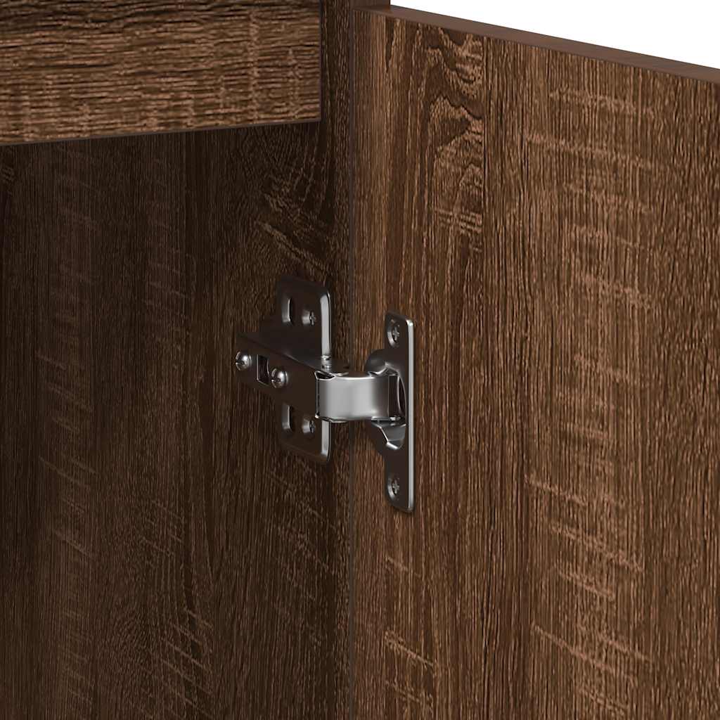 vidaXL Dressoir met lade 71x35x65 cm spaanplaat sonoma eikenkleurig - Aashly