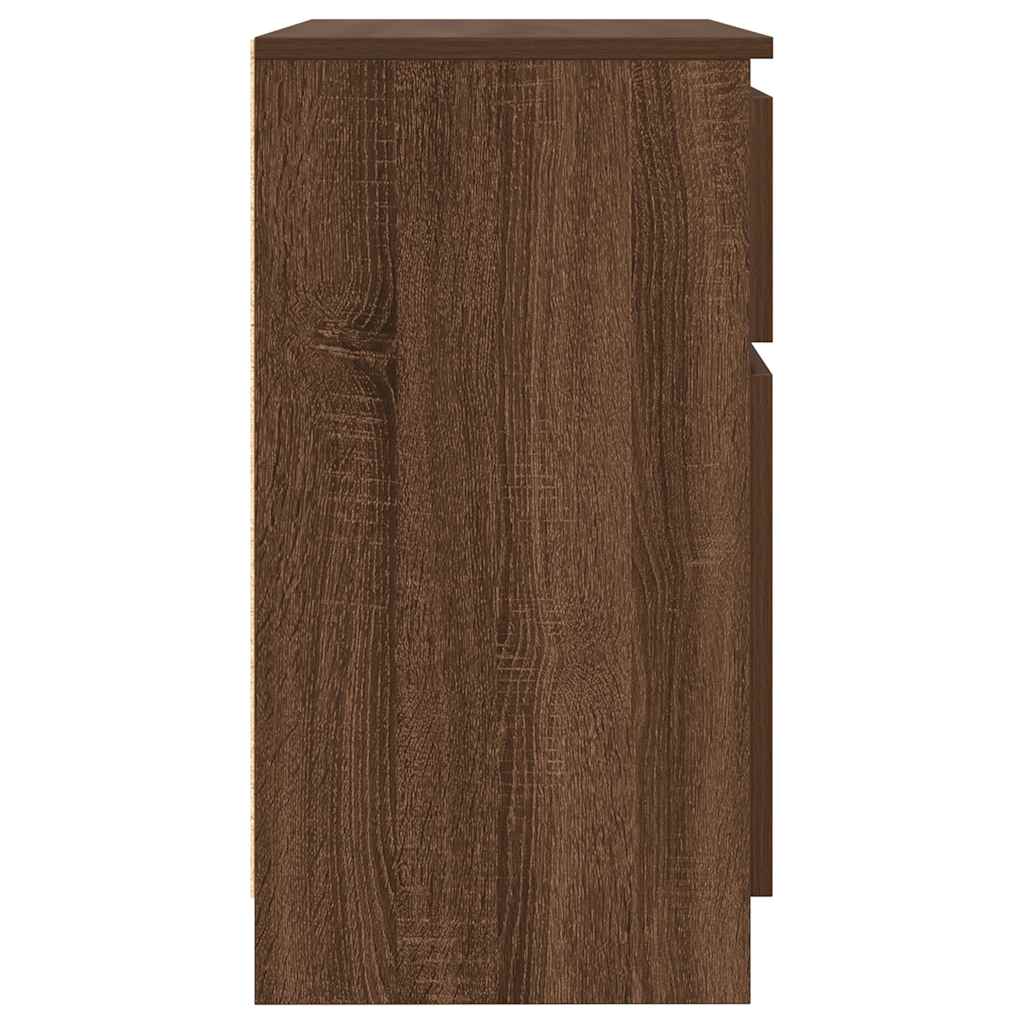 vidaXL Dressoir met lade 71x35x65 cm spaanplaat sonoma eikenkleurig - Aashly