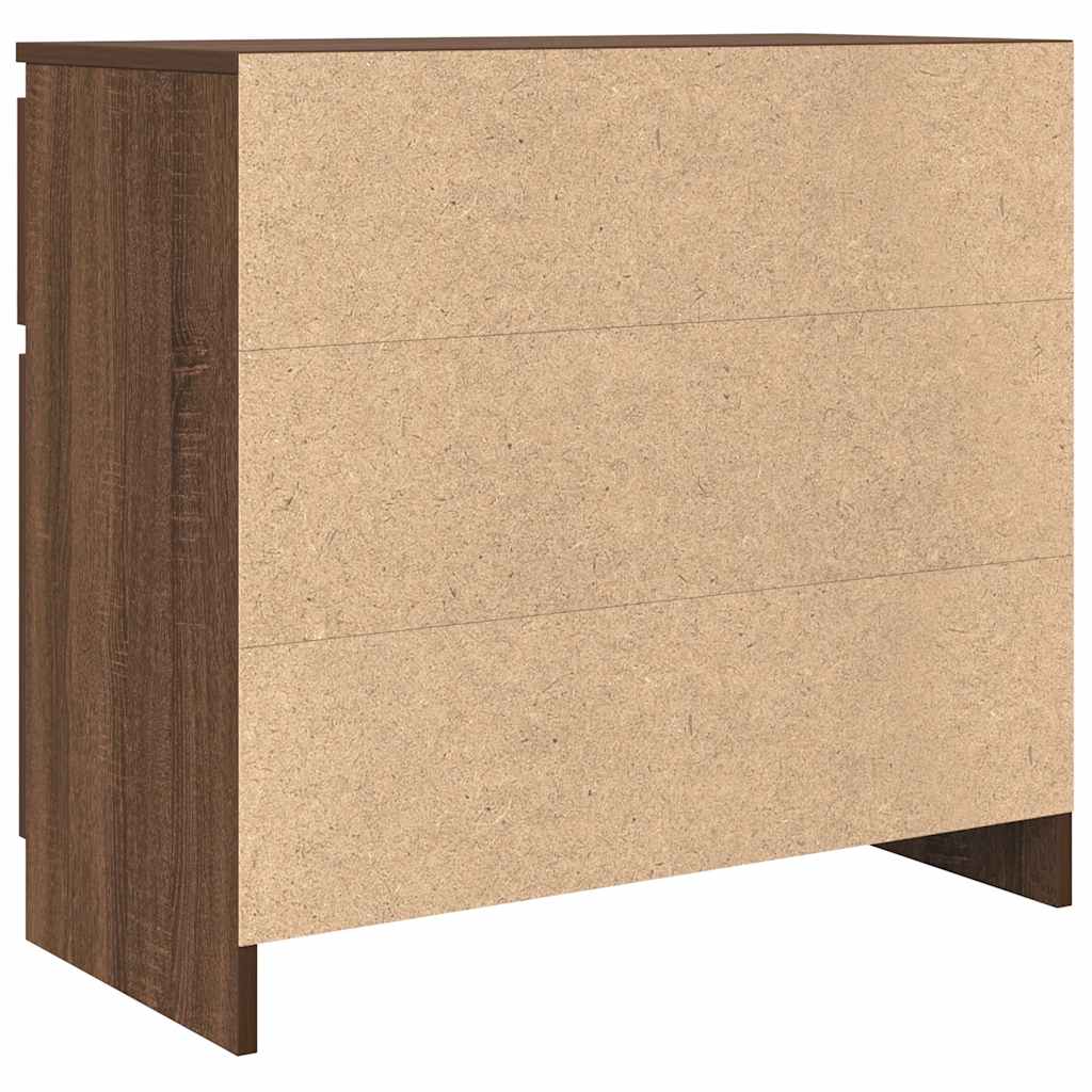 vidaXL Dressoir met lade 71x35x65 cm spaanplaat sonoma eikenkleurig - Aashly