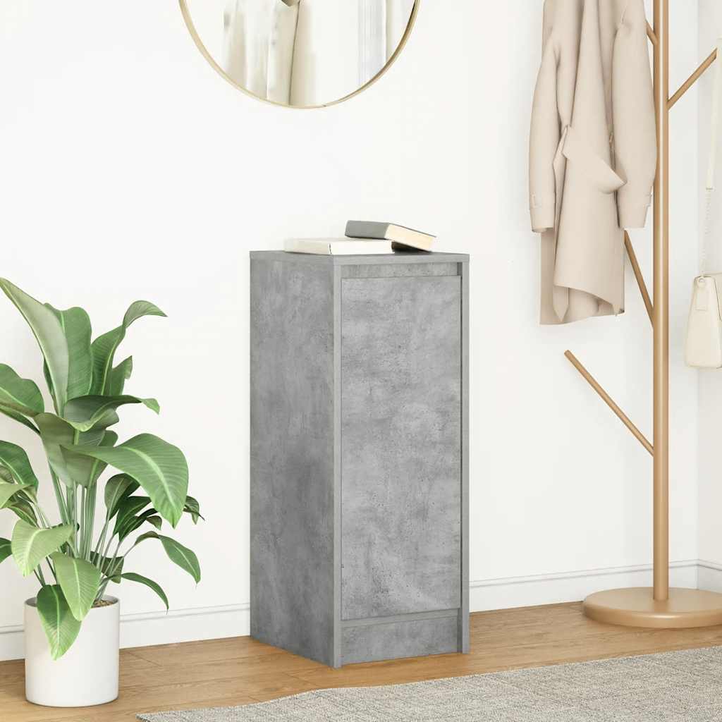 vidaXL Dressoir 29,5x34x76 cm bewerkt hout sonoma eikenkleurig - Aashly