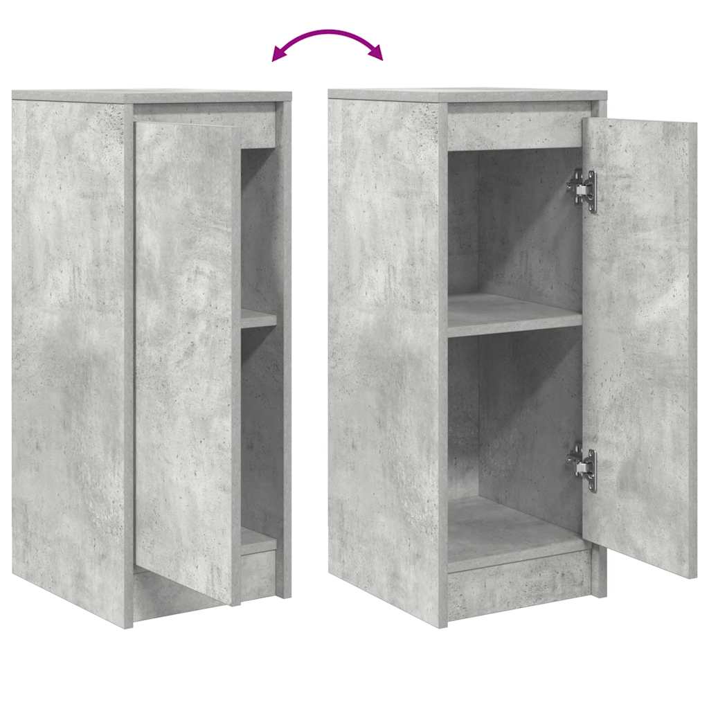 vidaXL Dressoir 29,5x34x76 cm bewerkt hout sonoma eikenkleurig - Aashly