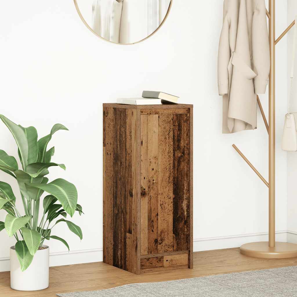 vidaXL Dressoir 29,5x34x76 cm bewerkt hout sonoma eikenkleurig - Aashly