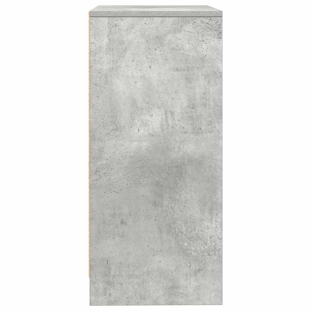 vidaXL Dressoir 57x34x76 cm bewerkt hout wit - Aashly