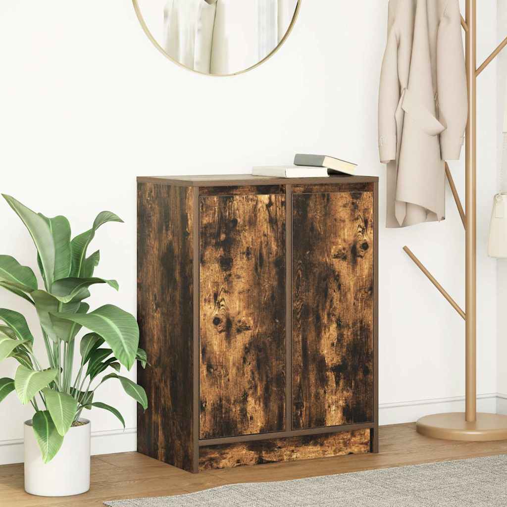 vidaXL Dressoir 57x34x76 cm bewerkt hout wit - Aashly