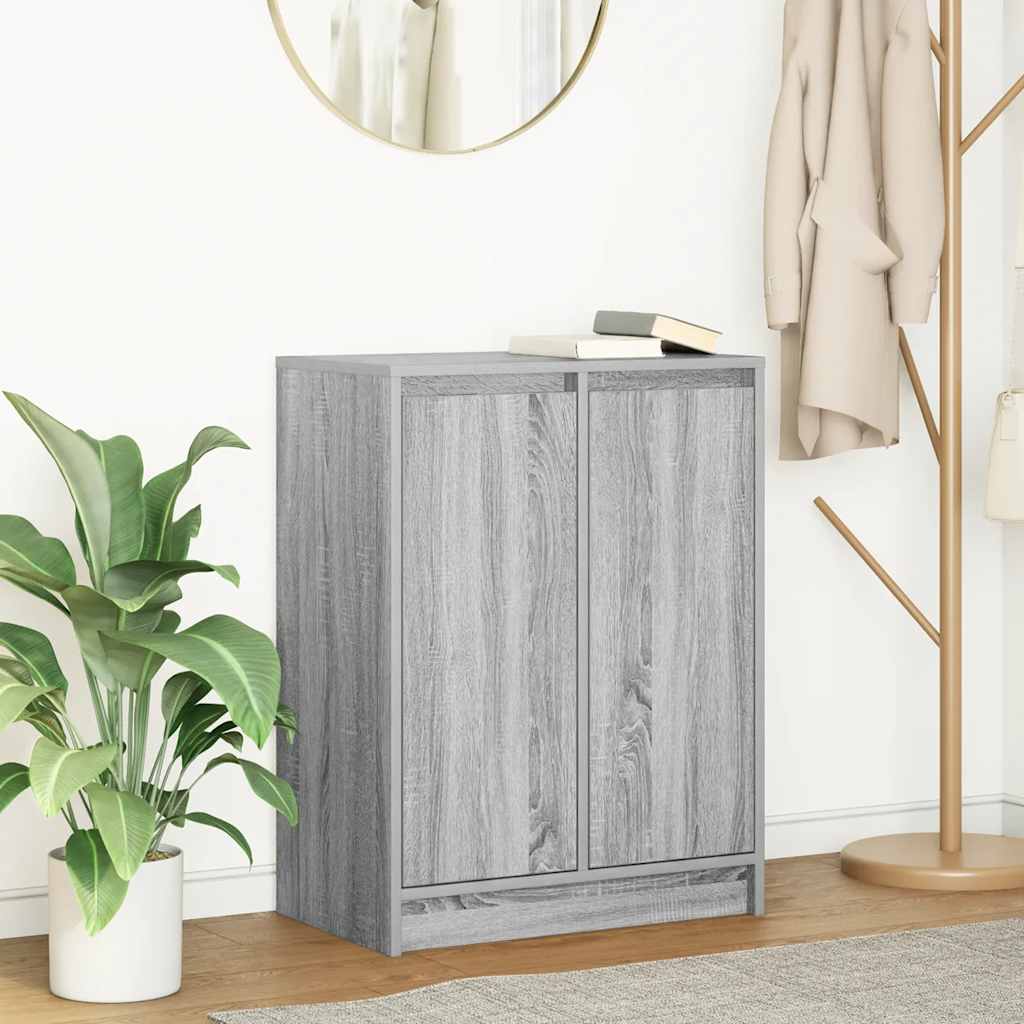 vidaXL Dressoir 57x34x76 cm bewerkt hout wit - Aashly