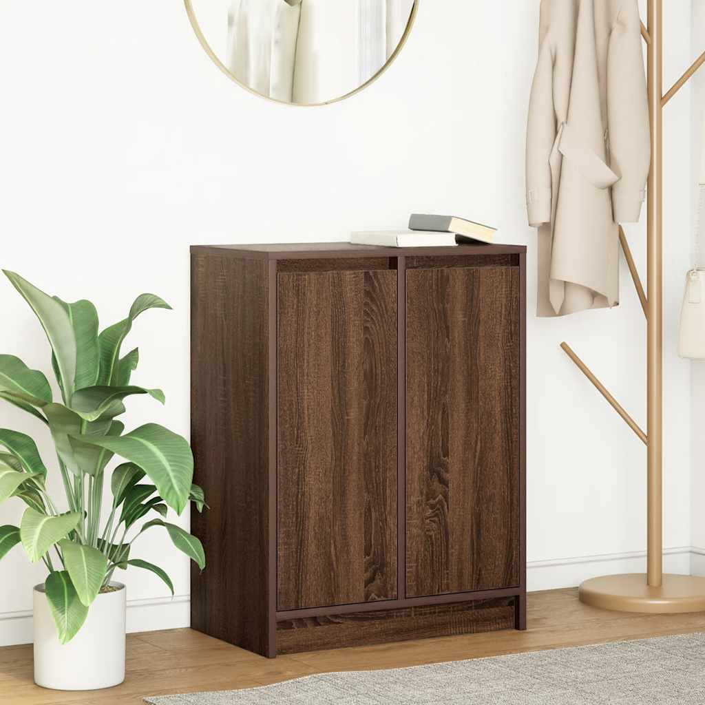 vidaXL Dressoir 57x34x76 cm bewerkt hout wit - Aashly