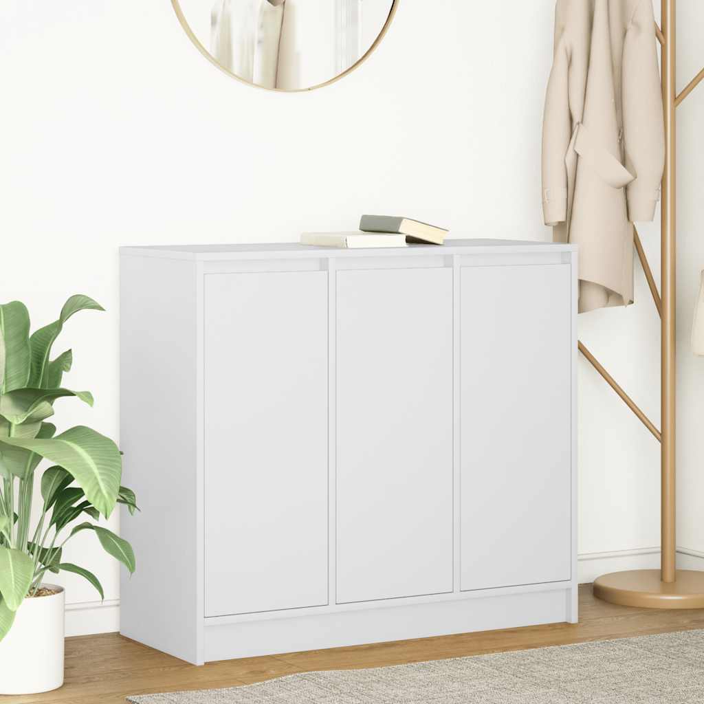 vidaXL Dressoir 85x34x76 cm bewerkt hout betongrijs - Aashly