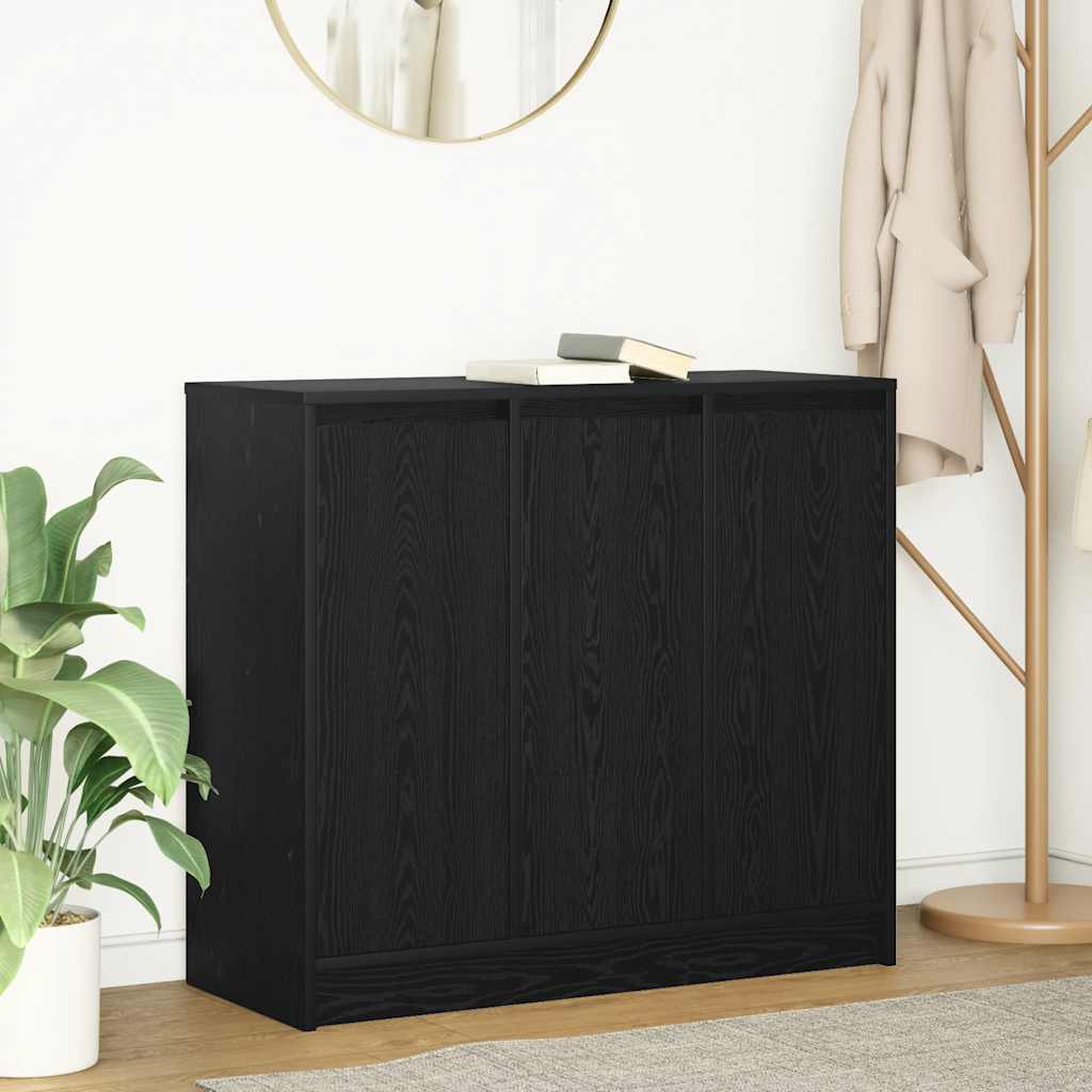 vidaXL Dressoir 85x34x76 cm bewerkt hout betongrijs - Aashly