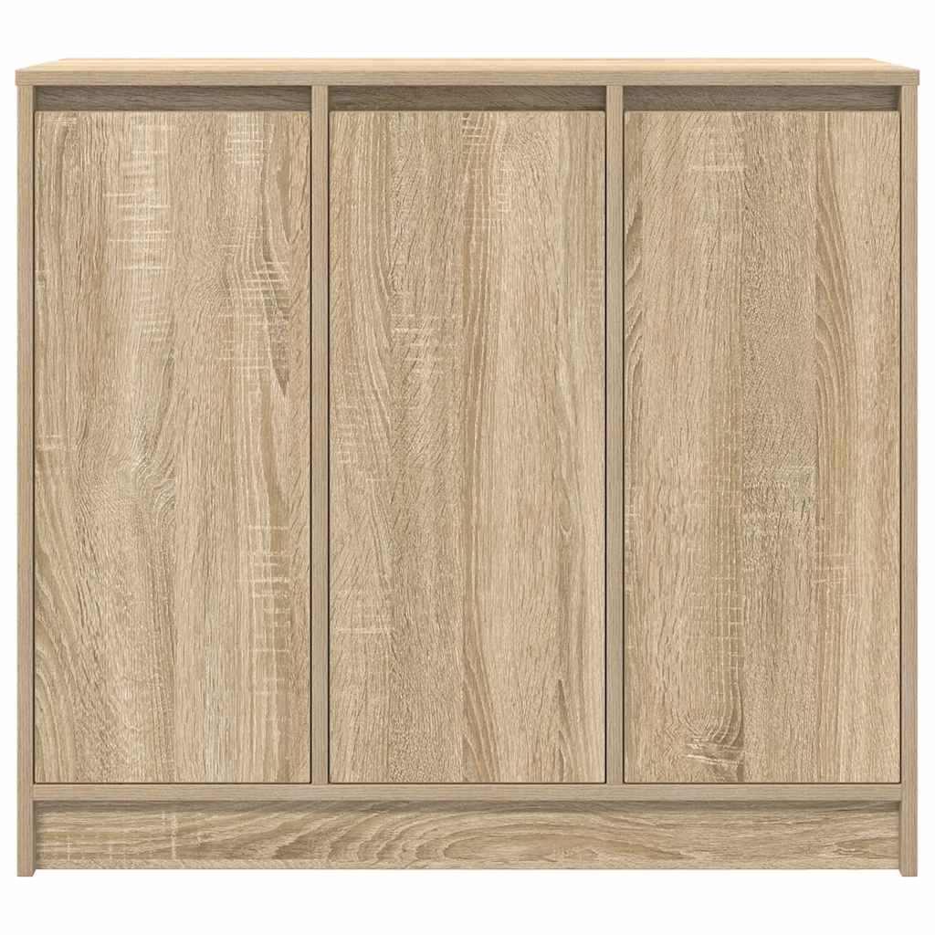 vidaXL Dressoir 85x34x76 cm bewerkt hout betongrijs - Aashly