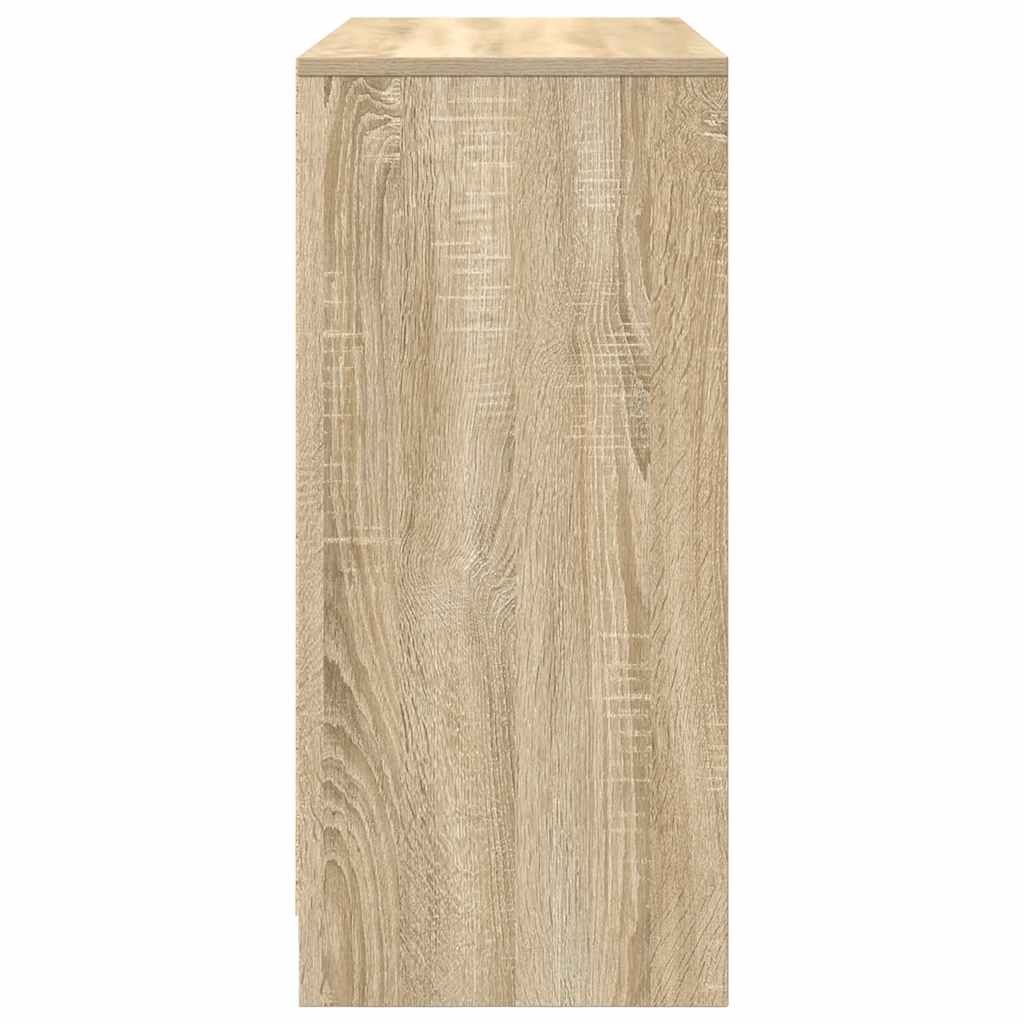 vidaXL Dressoir 85x34x76 cm bewerkt hout betongrijs - Aashly