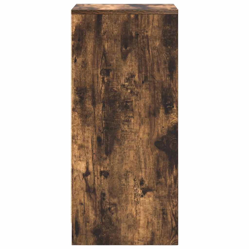 vidaXL Dressoir 29,5x34x76 cm bewerkt hout bruin eikenkleurig - Aashly