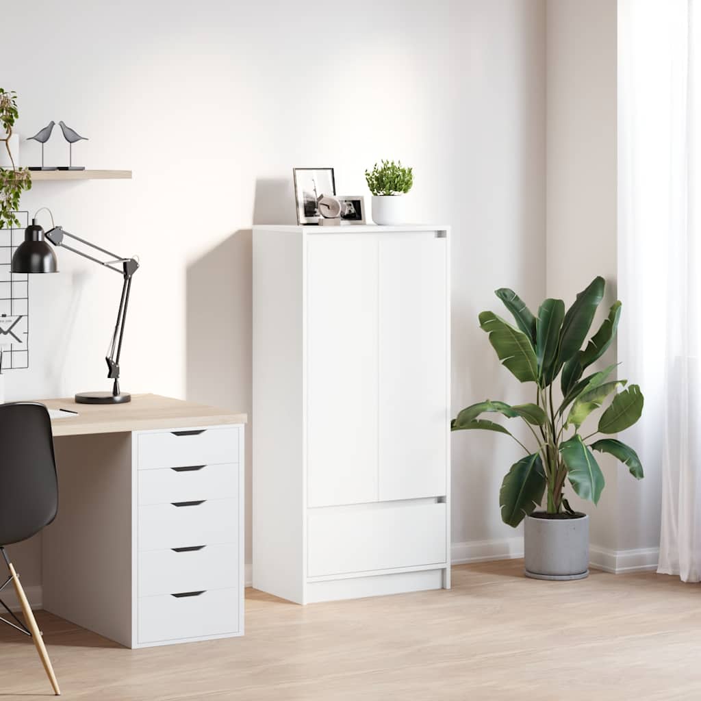 vidaXL Kast met lade 55,5x34x119,5 cm spaanplaat bruin eikenkleurig - Aashly