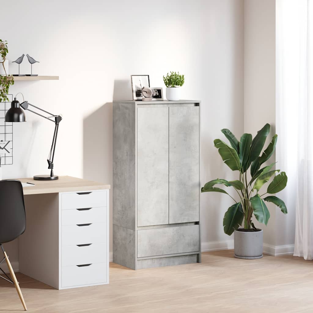 vidaXL Kast met lade 55,5x34x119,5 cm spaanplaat bruin eikenkleurig - Aashly