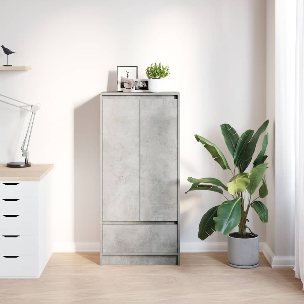 vidaXL Kast met lade 55,5x34x119,5 cm spaanplaat bruin eikenkleurig - Aashly