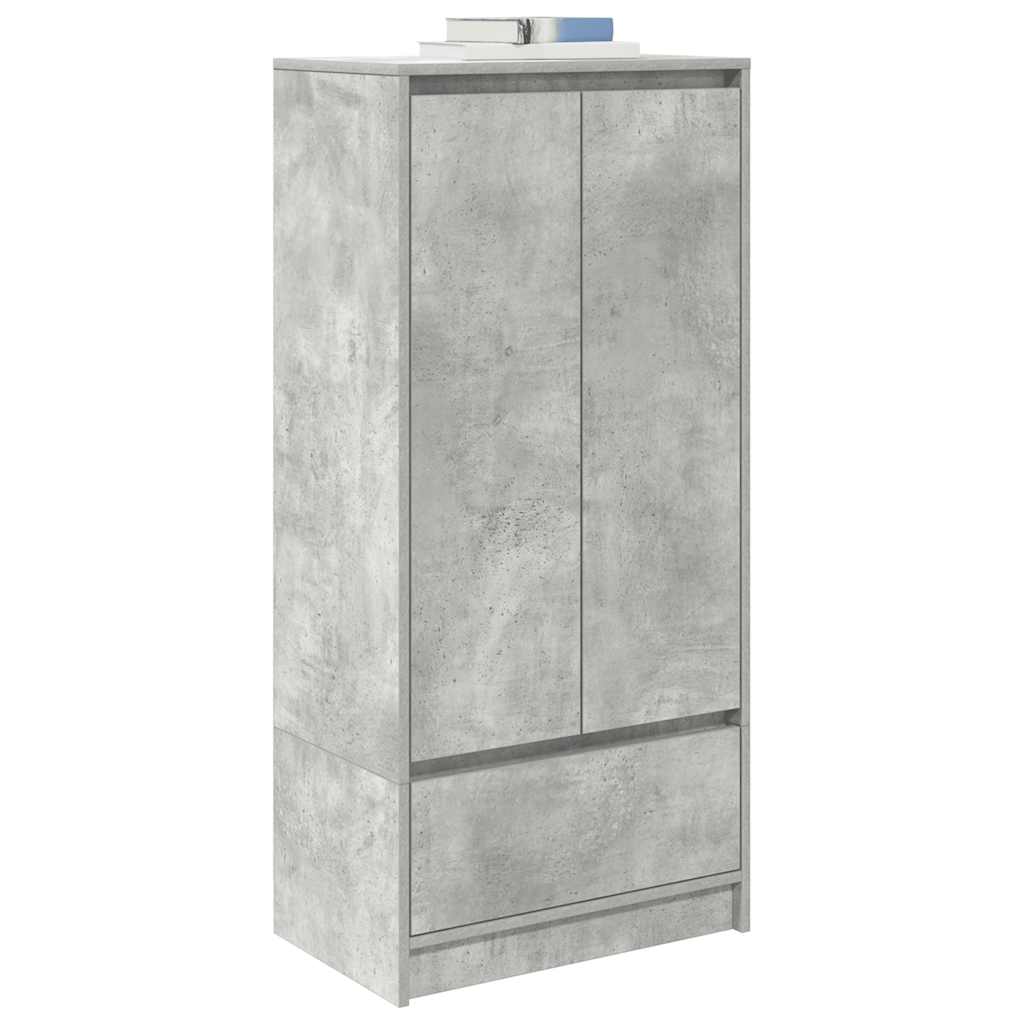 vidaXL Kast met lade 55,5x34x119,5 cm spaanplaat bruin eikenkleurig - Aashly